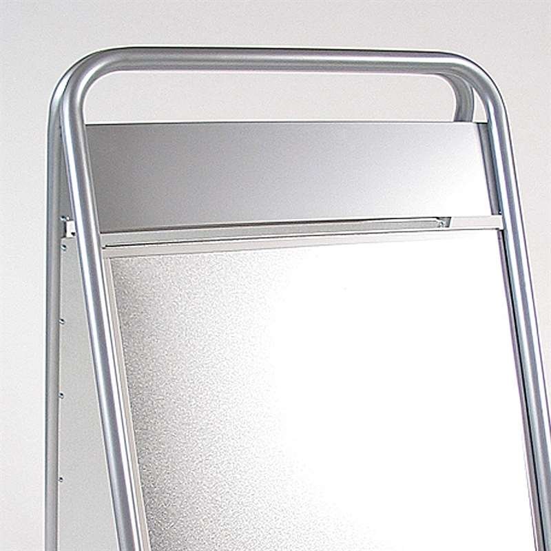 Expo Sign Lux Gatupratare med 4 hjul - 50x70 cm - silver #5