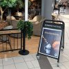 Expo Sign Lux Gatupratare med 4 hjul - 50x70cm - svart #6