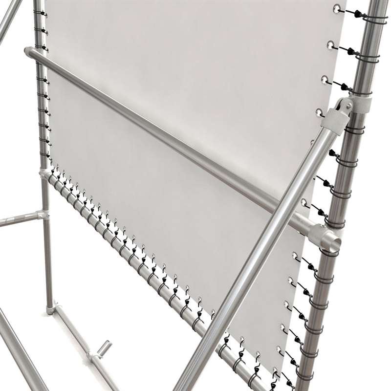 Banner Tube High Stand, fristående ram av aluminiumrör 0,3 mm / Ø 48 mm - 200 x 100 cm #6