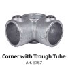 Banner Tube Fristående Ram, fristående ram av aluminiumrör 0,3 mm / Ø 48 mm - 150 x 100 cm #11