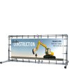 Banner Tube Fristående Ram, fristående ram av aluminiumrör 0,3 mm / Ø 48 mm - 150 x 50 cm #1