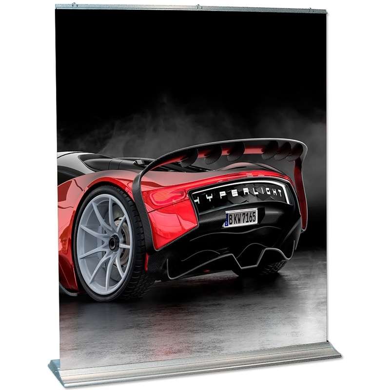 Mega Roll-up enkelsidig kassett, silver, 84,5 x 250 cm #8