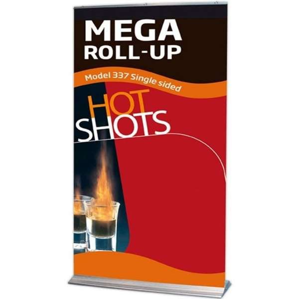 Mega Roll-up enkelsidig - 320x250 cm - silver #5