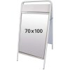 Expo Sign Gatuställ/Easy Sign Gatupratare - 70x100 cm - vit #1