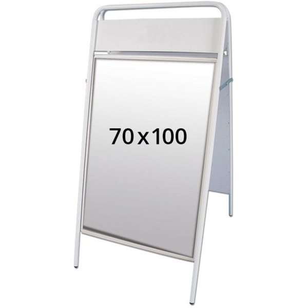 Expo Sign Gatuställ/Easy Sign Gatupratare - 70x100 cm - vit #1