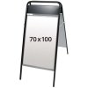 Expo Sign Gatuställ/Easy Sign Gatupratare - 70x100 cm - svart #1