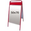 Expo Sign Gatuställ/Easy Sign Gatupratare - 50x70 cm - röd #1