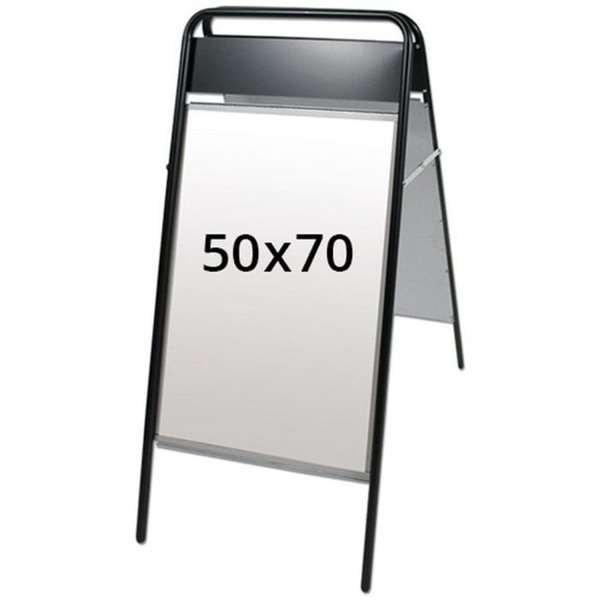 Expo Sign Gatuställ/Easy Sign Gatupratare - 50x70 cm - svart #1