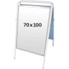 Expo Sign Standard Gatuställ - 70x100 cm - vit #1
