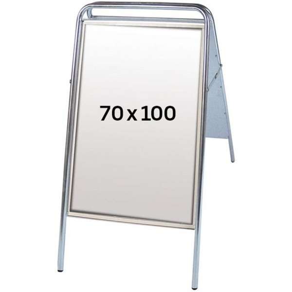 Expo Sign Standard Gatuställ - 70x100 cm - silver #1