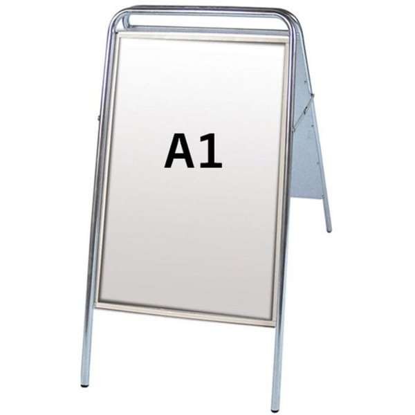 Expo Sign Standard Gatuställ, A1, silver #1