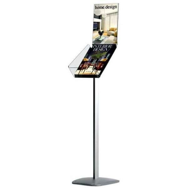 Expo Broschyrställ med A4 infohållare vertikal - A4 - 21x29,7 cm #1