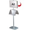 Mini Multi Stand - Dubbelsidig A2 snäppram + A3 stålhylla #1