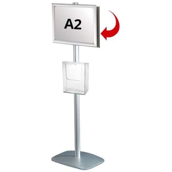 Mini Multi Stander - Dubbelsidig A2 snäppram + A4 broschyrhållare #1