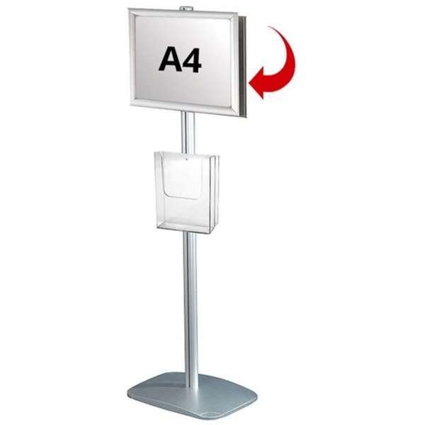 Mini Multi Stander - Dubbelsidig A4 snäppram + A4 Broschyrhållare #1