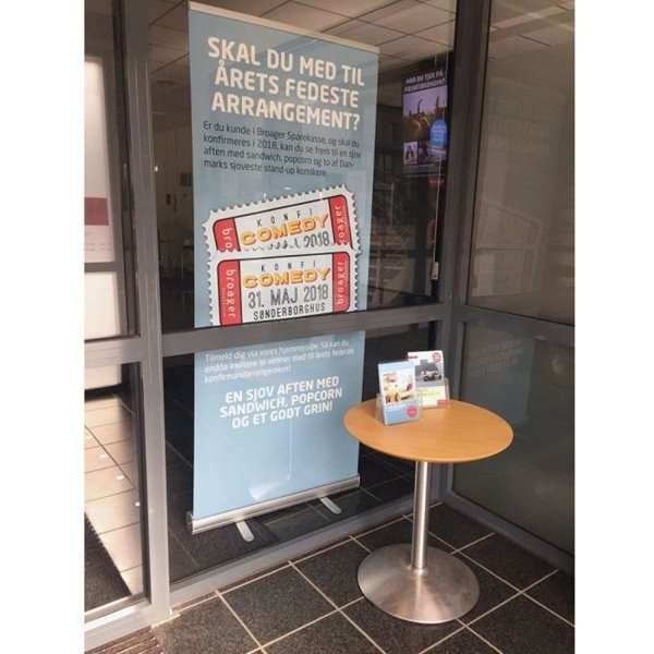 Klassisk Roll-up enkelsidig - 85x200 cm - silver #17