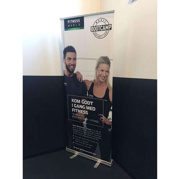 Klassisk Roll-up enkelsidig - 85x200 cm - silver #11