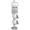 Multi Stand 3 - Enkelsidig Med 2 stålhyllor 25mm 1x70x100cm #1