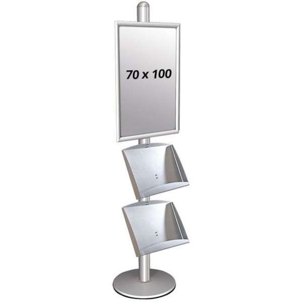 Multi Stand 3 - Enkelsidig Med 2 stålhyllor 25mm 1x70x100cm #1