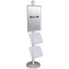 Multi Stand 3 - Enkelsidig med 2 akrylhyllor 25mm 1x50x70cm #1