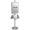 Multi Stand 2 - Dubbelsidig med akrylhylla 25mm 2x60x85cm #1