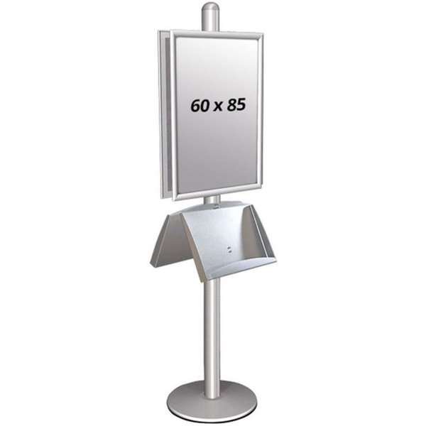 Multi Stand 2 - Dubbelsidig med akrylhylla 25mm 2x60x85cm #1