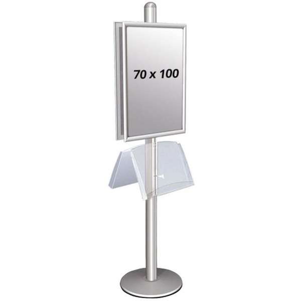Multi Stander 2 - Dubbelsidig med stålhylla 25mm 2x70x100cm #1