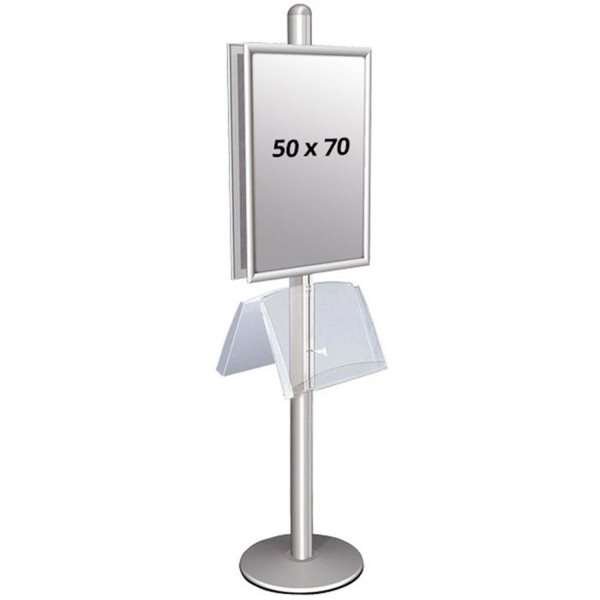 Multi Stander 2 - Dubbelsidig med stålhylla 25mm 2x50x70cm #1