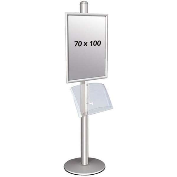 Multi Stander 1 - Enkelsidig med akrylhylla 25mm 1x70X100cm #1