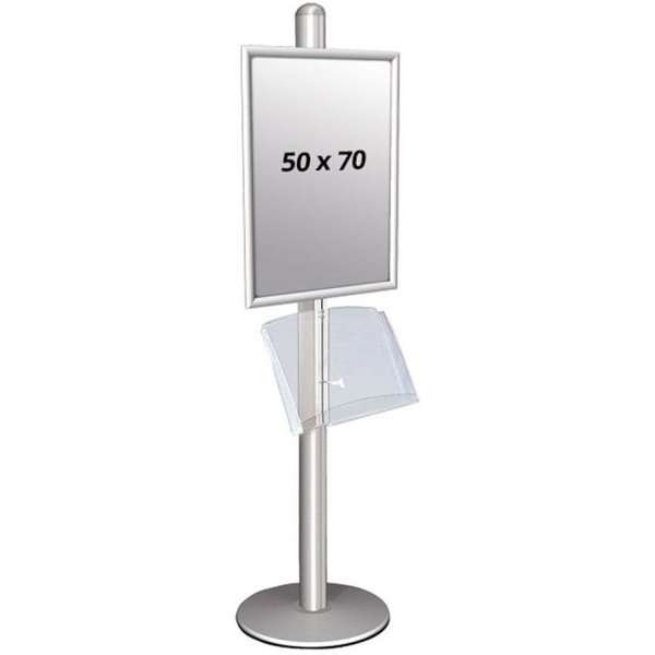 Multi Stander 1 - Enkelsidig med akrylhylla 25 mm 1x50x70cm #1