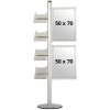 Multi Stander 18 - Enkelsidig, 2x70x50 Slide-in + 4xA4 hyllor #1