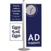 Multi Stander 16 - Dubbelsidig med 2x50x70 Slide-in +50cm banner #1
