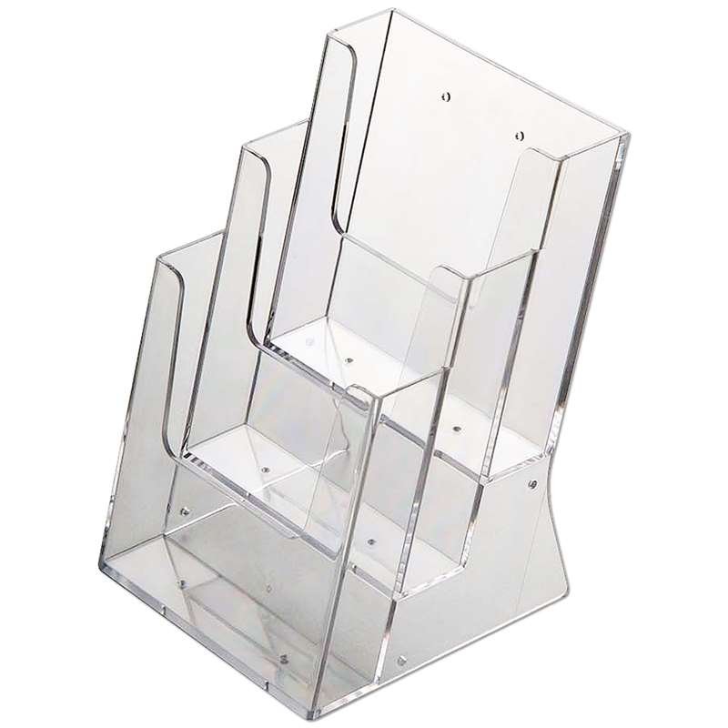 Multi Dispenser, broschyrhållare i akryl, 3 x A4 #1