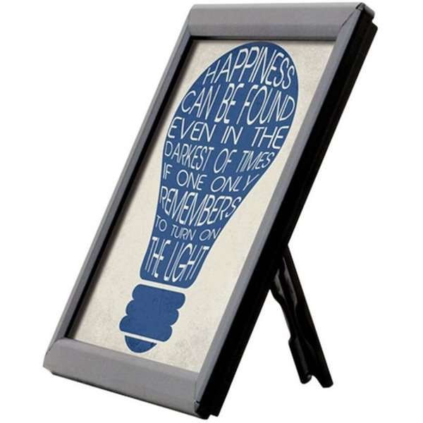 Fotosnäppramar, alu/svart, 14 mm, A4