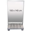 Heavy Outdoor Sign Betongställ - 100x140 cm - silver #1