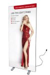 LED -Tex Light stand display dubbelsidig 85x200cm #1