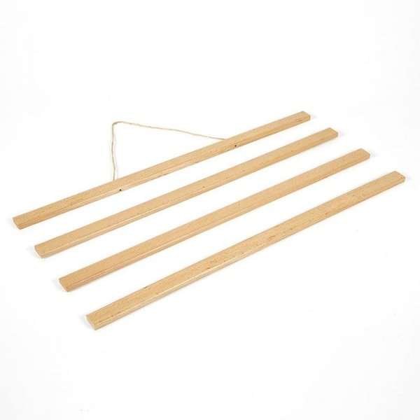Träaffischhängare i ljus bok. affischtavla i trä, magnetisk - 40cm set #1