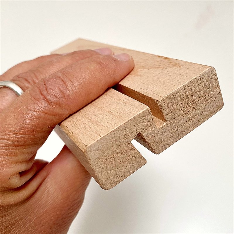 WOOD Menuholder af bøgetræ, inkl. akrylplade, A4, 2 vinkler - opretstående og skrå #4