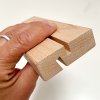 TRÄ Menyhållare av bokträ, inkl. akrylplåt, A5, 2 vinklar - upprätt och snett #4
