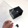Tipsbox, svart, med A6 akrylhållare för info #5