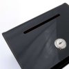 Tipsbox, svart, med A6 akrylhållare för info #3
