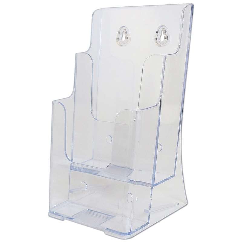 Bords- och väggdispenser, broschyrhållare i akryl, 2 x M65 / A6 #1