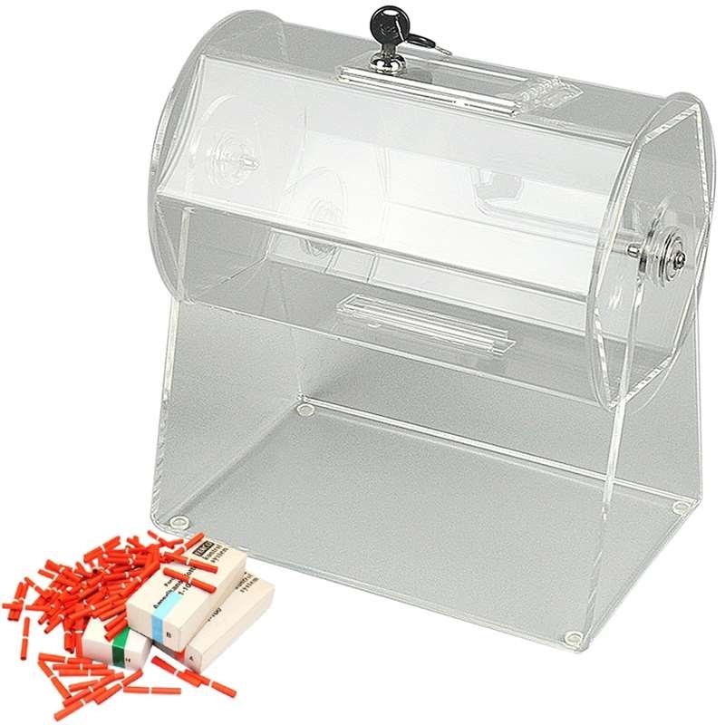 Tombola trumma i akryl, med lås #4