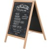 Griffeställ Gatupratare i trä med stålbräda 46x68cm - Ljus bok #1