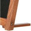 Griffeltavla bord med fötter, mörkt trä - A5 - 12,7x17,8 cm #5