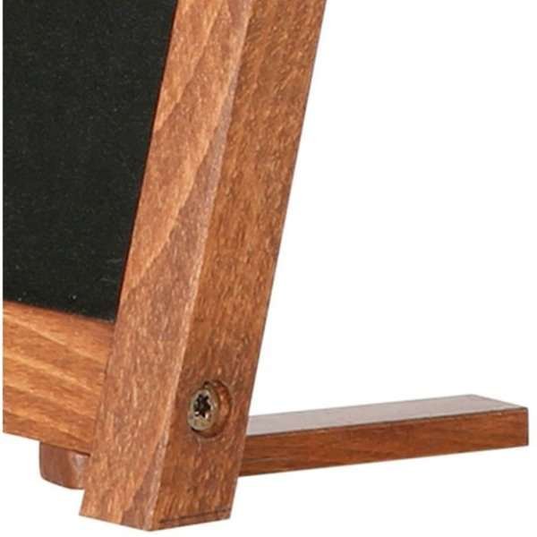 Griffeltavla bord med fötter, mörkt trä - A5 - 12,7x17,8 cm #5