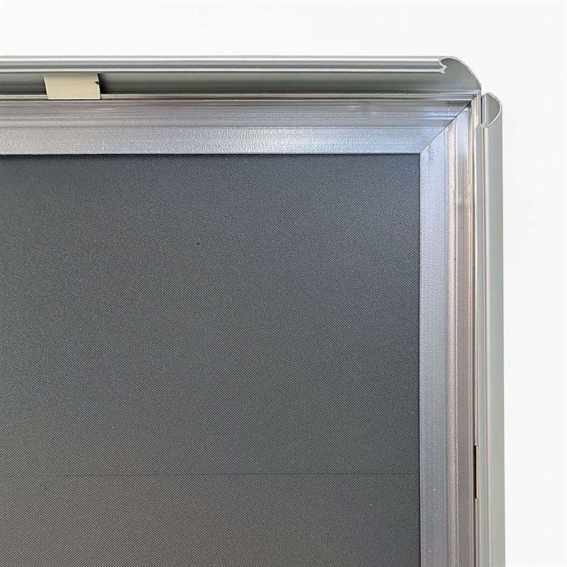 Alu sn&auml;ppramar, silver, 17 mm profil, 50 x 70 cm