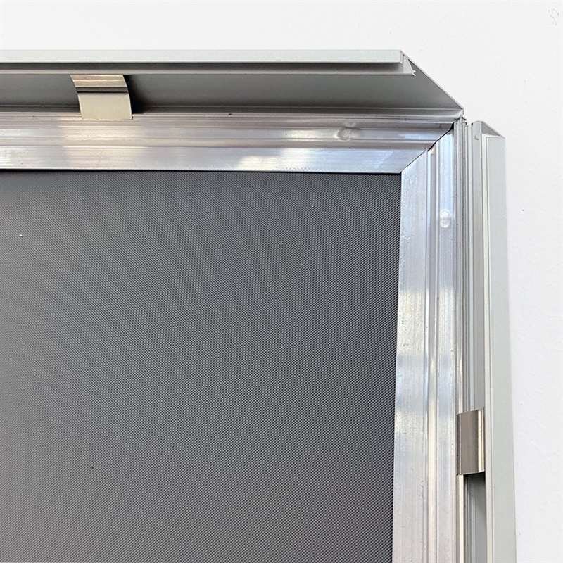 Alu snäppramar, silver, 20 mm plan profil, A3