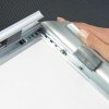Alu snäppramar - 45 mm - 70x100 cm - silver #4