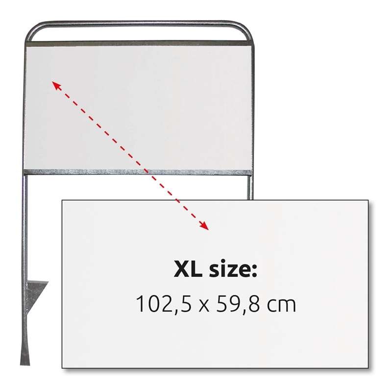 Estate Sign XL Logoplåt 102,5x59,8cm i 3 mm polystyren #1